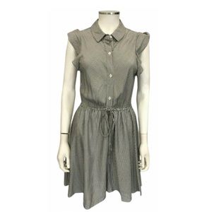 BCBGeneration Striped Collar Button Down Dress XS